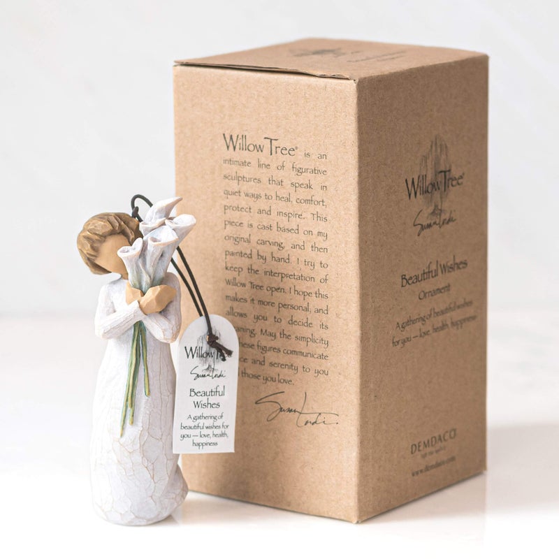 Willow Tree Beautiful Wishes Ornament, Sculpted Hand-Painted Figure - Image 4
